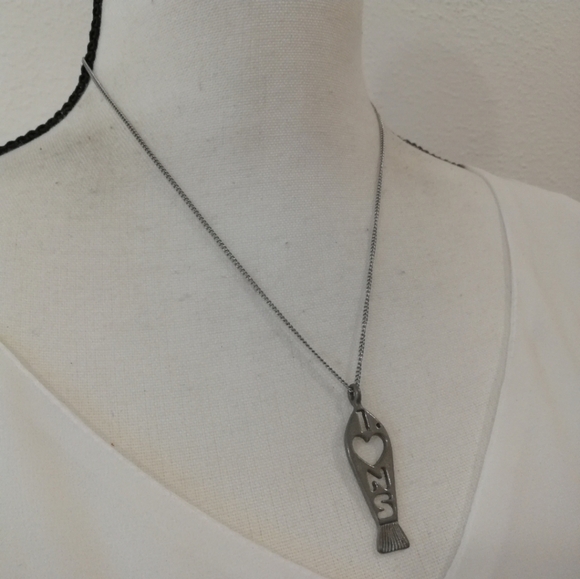 I Heart NS Nova Scotia Fish Souvenir Necklace - Picture 3 of 4